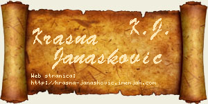 Krasna Janašković vizit kartica